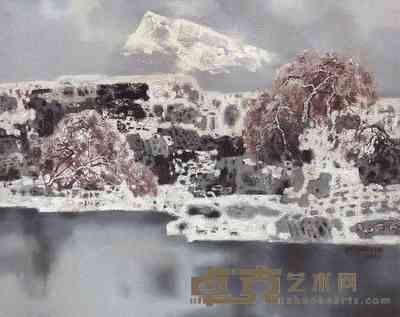 翁凯旋  雪山 66×81cm